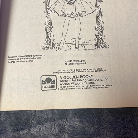 vintage 1990 barbie activity/coloring/paper dolls book unused - Picture 4 of 15